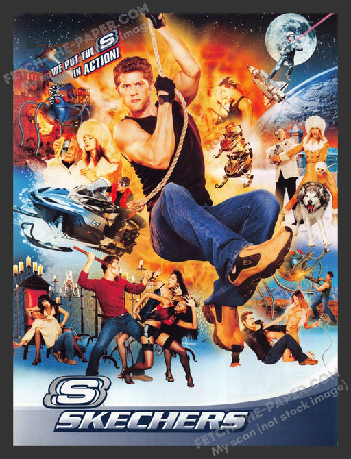 2007 Print Advertisement Skechers Put the "S" Back in Action! Shoes Ad.