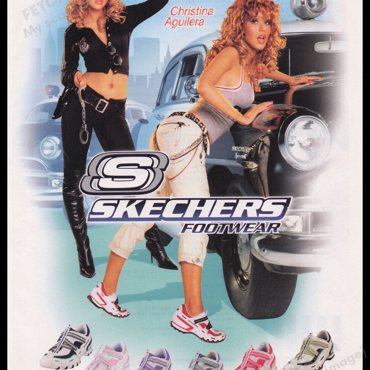Vintage 2005 Skechers Ad with Christina Aguilera — Fetch-the-Paper