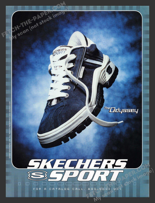 1998 Print Advertisement Skechers Sport "The Odyssey" Shoes Ad.