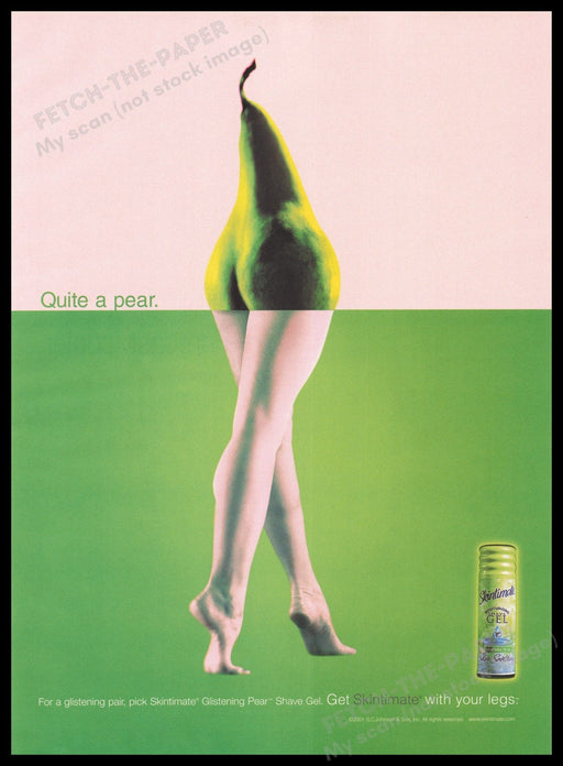 Skintimate 2000s Print Advertisement Ad 2000 Fetch the Paper!