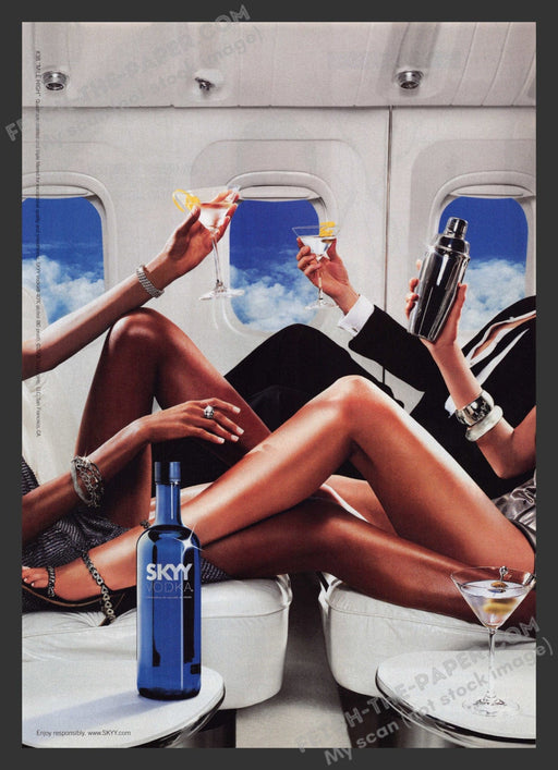 2008 Print Advertisement Skyy Vodka #38 "Mile High" Alcohol Ad.