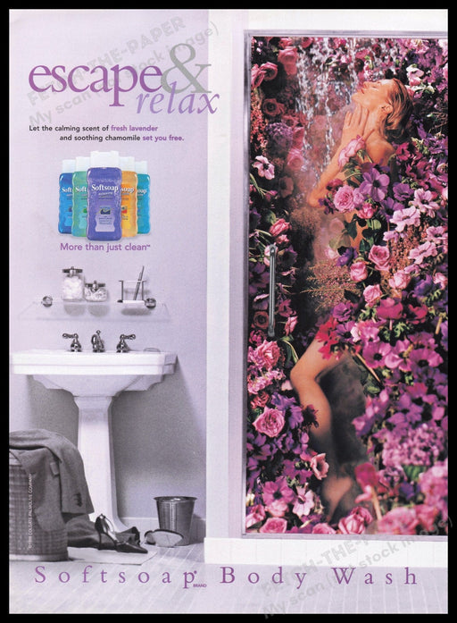 Softsoap 2000s Print Advertisement Ad 2000 Fetch the Paper!