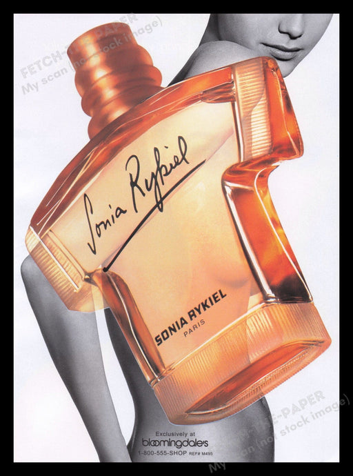 Sonia Rykiel 1990s Print Advertisement Ad 1998 Fragrance Paris Fetch the Paper!