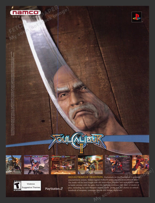 2003 Soul Calibur II Blade Video Game Print Advertisement