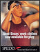 Speedo Swimwear Janet Evans 1990s Print Advertisement Ad 1996 Swimmer Fetch the Paper!