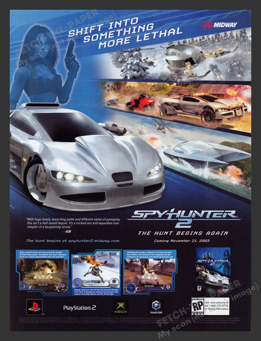 2003 Spy Hunter 2 Video Game Print Advertisement