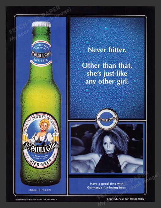 2004 St. Pauli Girl "Never Bitter" Print Advertisement Ad