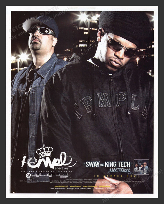 2004 Sway and King Tech Music Release Print Advertisement Ad.