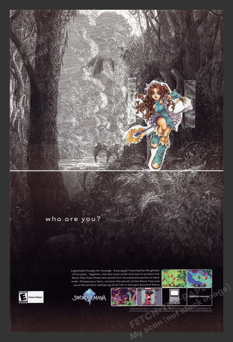 2003 Sword of Mana Video Game Print Advertisement (2 Pages)
