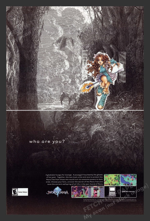 2003 Sword of Mana Video Game Print Advertisement (2 Pages)