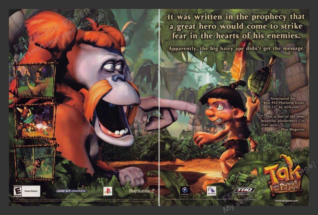 2003 Tak and the Power of JuJu Video Game Print Advertisement (2 Pages)
