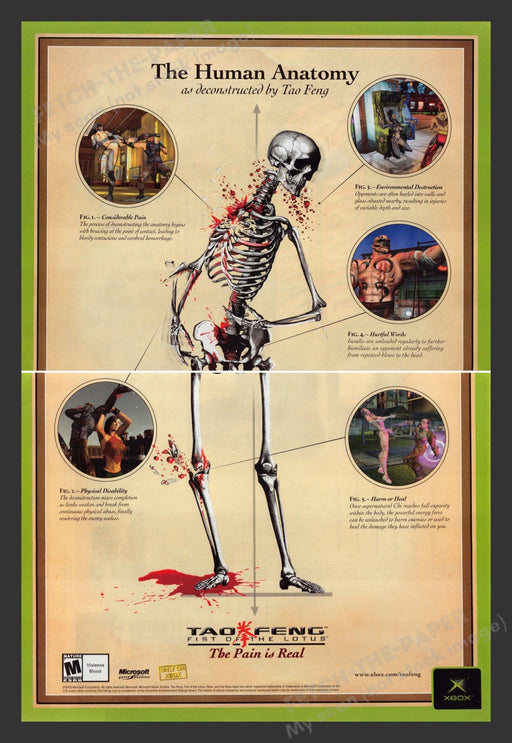 2003 Tao Feng: Fist of the Lotus Video Game Print Advertisement (2 Pages)
