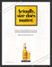 2001 Print Advertisement Tequiza Beverage "Actually, Size Does Matter" Alcohol.