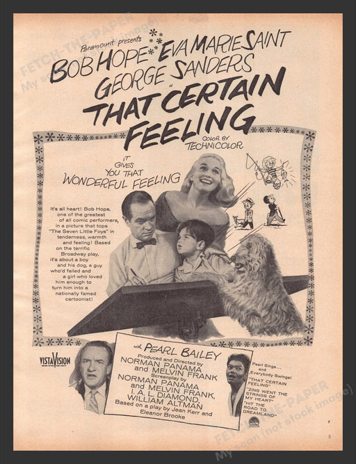 1956 That Certain Feeling Movie Release Print Advertisement Ad