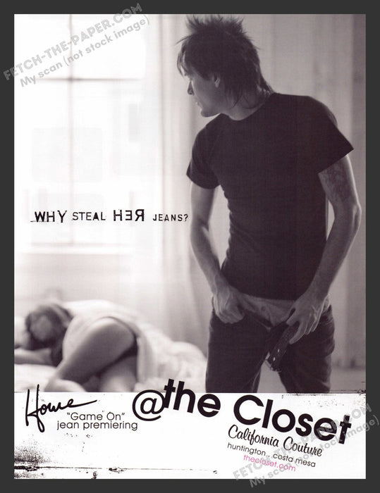 2003 The Closet Clothing "Why Steal Her Jeans?"  Print Advertisement Ad.