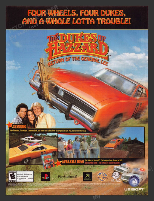 2004 The Dukes of Hazzard: Return of the General Video Game Print Advertisement