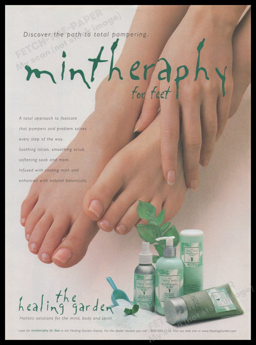The Healing Garden 1990s Print Advertisement Ad 1999 Fetch the Paper!
