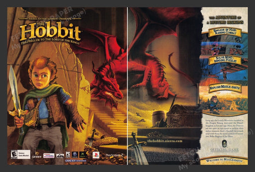 2004 The Hobbit Video Game Print Advertisement (2 Pages)