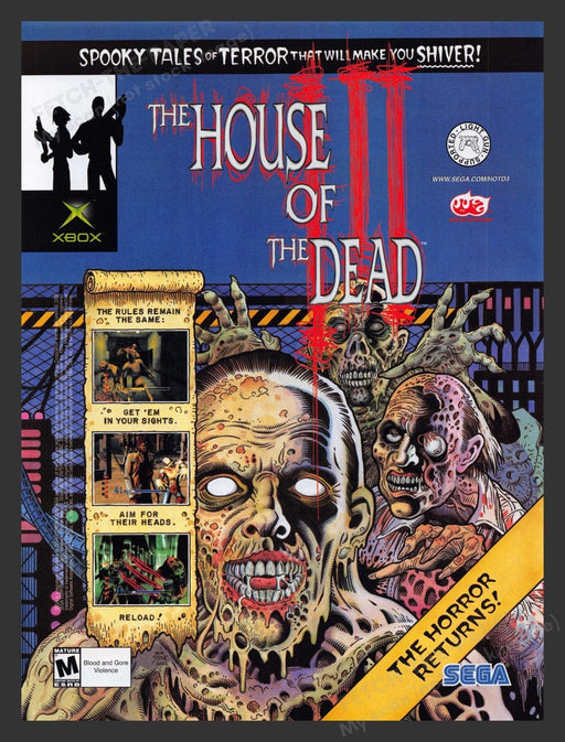 2002 The House of the Dead III Video Game Print Advertisement