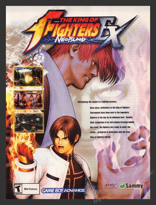 2002 The King of Fighters: EX Neoblood Video Game Print Advertisement