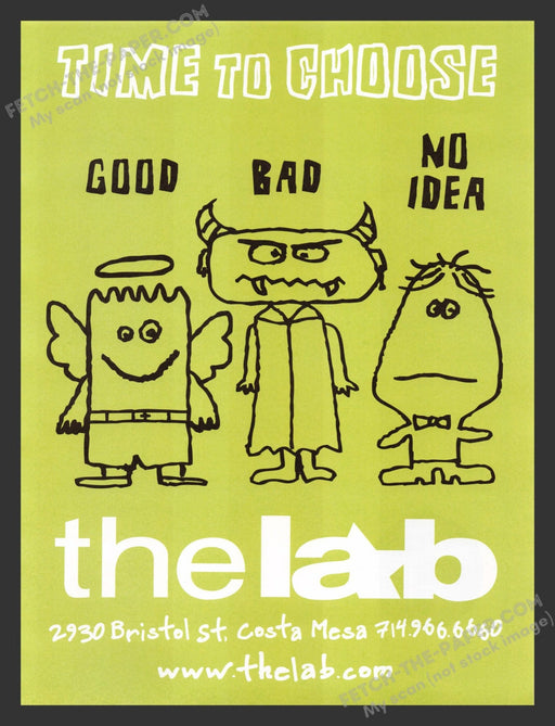 2004 The LAB Anti-Mall Costa Mesa Print Advertisement Ad.