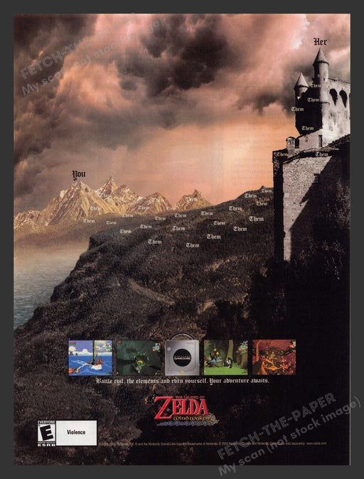 2003 The Legend of Zelda: The Wind Waker Video Game Print Advertisement