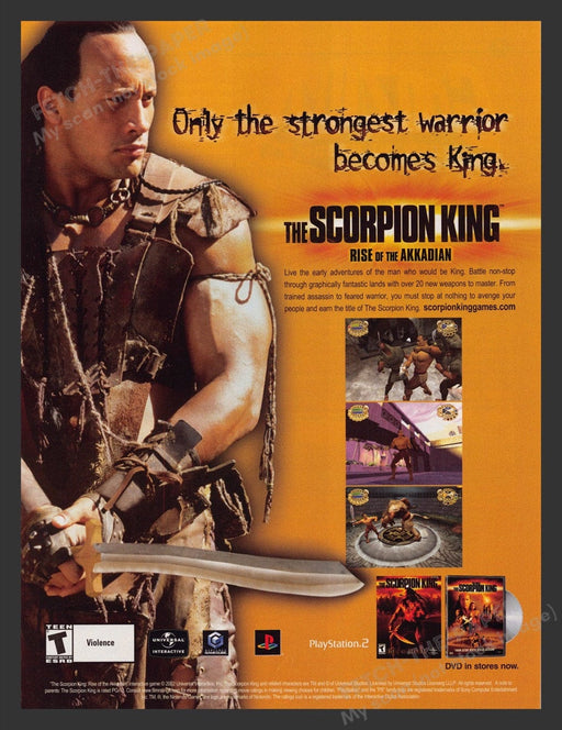 2002 The Scorpion King: Rise of the Akkadian Video Game Print Advertisement