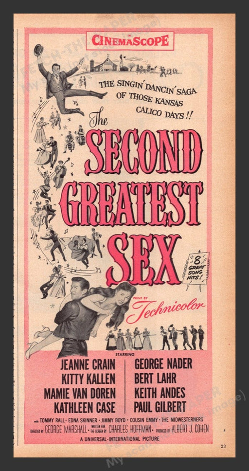 1956 The Second Greatest Sex Movie Release Print Advertisement Ad