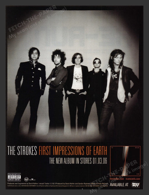 2006 The Strokes "First Impressions of Earth" Album Print Advertisement Ad