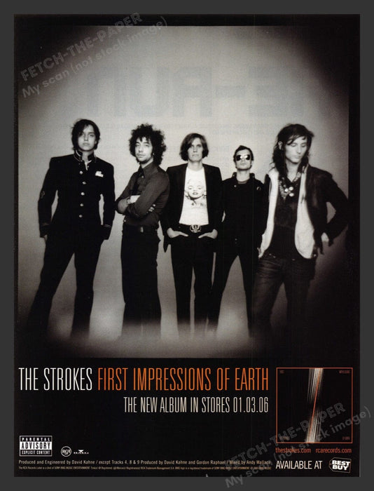 2006 The Strokes "First Impressions of Earth" Album Print Advertisement Ad