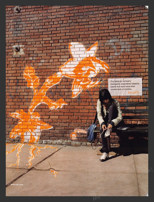 2007 The Truth Anti-Smoking Anti-Tobacco Print Advertisement.