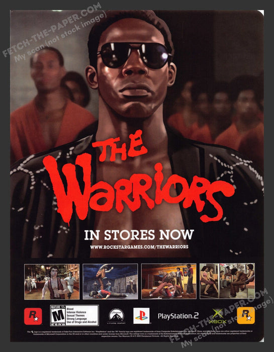 2005 The Warriors Video Game Print Advertisement.