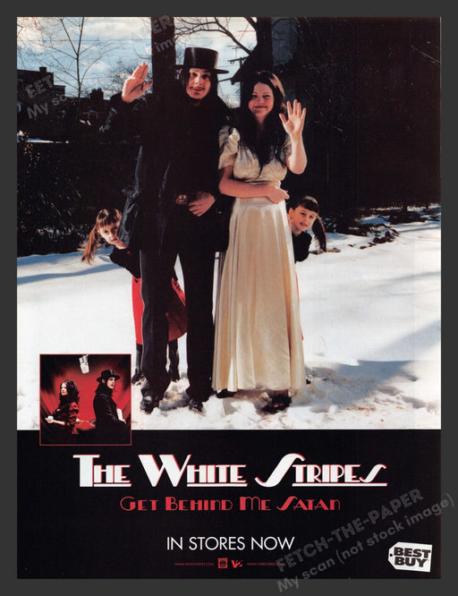 2005 The White Stripes Get Behind Me Satan Music Print Advertisement Ad