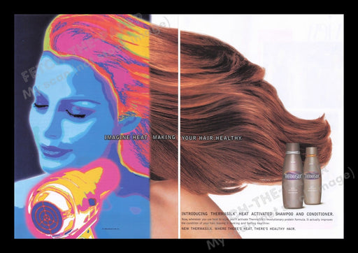 Thermasilk 1990s Print Advertisement Ad (2 pages) 1998 Silk Heat Colorful Fetch the Paper!