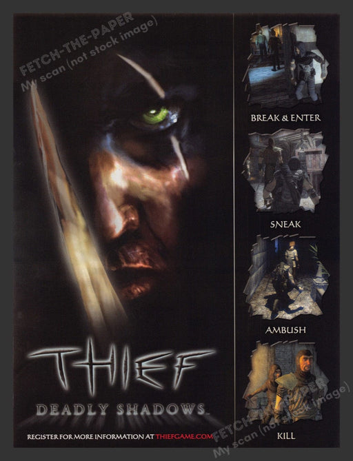 2004 Thief: Deadly Shadows Ambush Video Game Print Advertisement