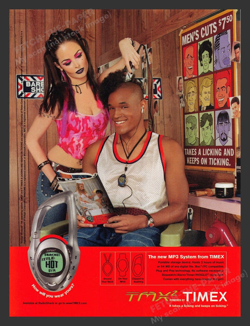 2002 Timex Portable 5 min TMX2 Player Print Advertisement Ad