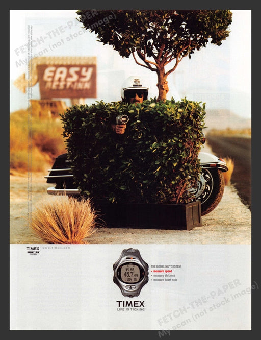 2003 Timex Watches The Bodylink System Police Radar Gun Print Advertisement Ad