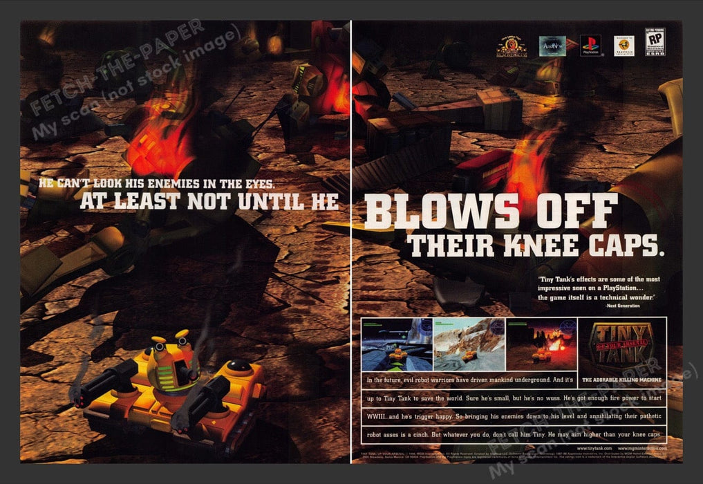 1998 Tiny Tank Up Your Arsenal Video Game Print Advertisement (2 Pages)