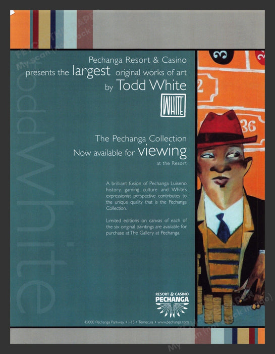 2007 Todd White Art Show Pechanga Resort & Casino Print Advertisement.