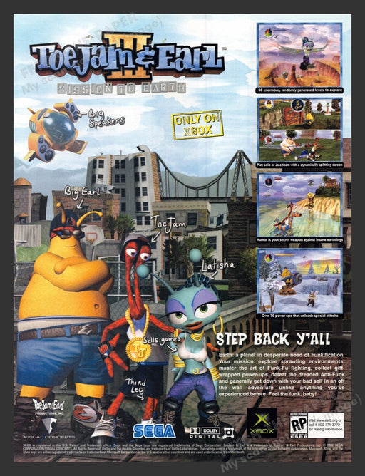 2002 ToeJam & Earl III: Mission to Earth Video Game Print Advertisement
