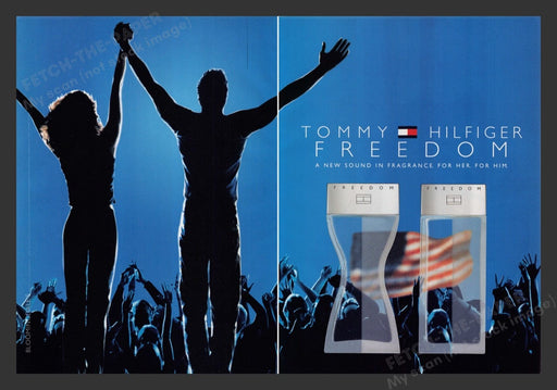 1999 Tommy Hilfiger "Freedom" Fragrance Print Advertisement (2 Pages)