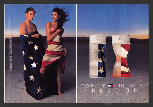2000 Tommy Hilfiger Freedom Fragrance Flag Print Advertisement (2 Pages)