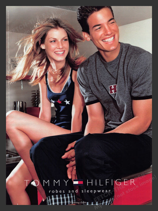 2000 Tommy Hilfiger Robes & Sleepwear Clothing Print Advertisement Ad.