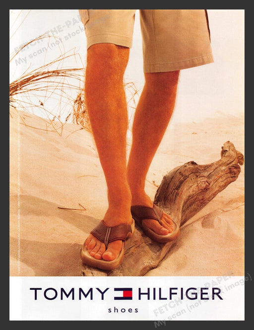 2003 Tommy Hilfiger Shoes Beach Leather Flip Flops Print Advertisement Ad
