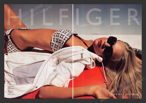 Tommy Hilfiger Sportswear Bikini Model 2000s Print Advertisement Ad (2 pgs) 2008 Fetch the Paper!