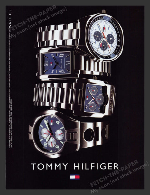 2003 Tommy Hilfiger Watches Stacked Print Advertisement Ad