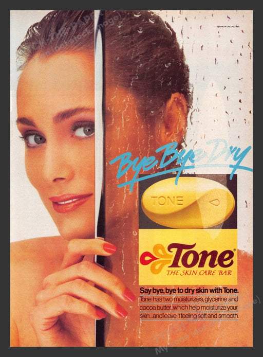 1984 Tone The Skin Care Bar Shower Print Advertisement Ad