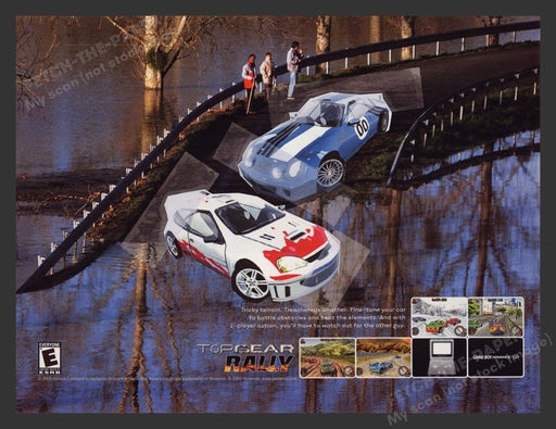 2003 Top Gear Rally Water Bridge Video Game Print Advertisement