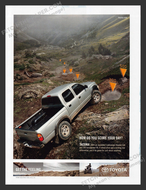 2003 Toyota Tacoma Truck Score Your Day Print Advertisement.