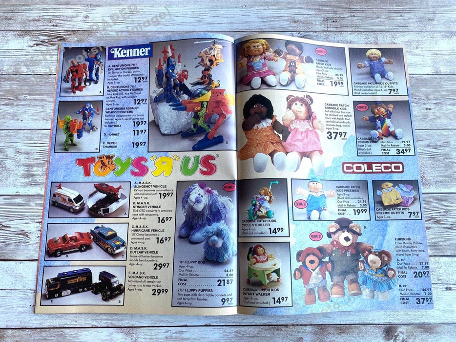 Toys "R" Us "Out of this World" 1980s Catalog Booklet Magazine Insert 1986 Fetch the Paper!